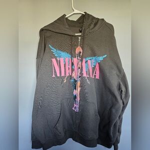 H&M Divided Nirvana Unplugged Zip Up Hoodie